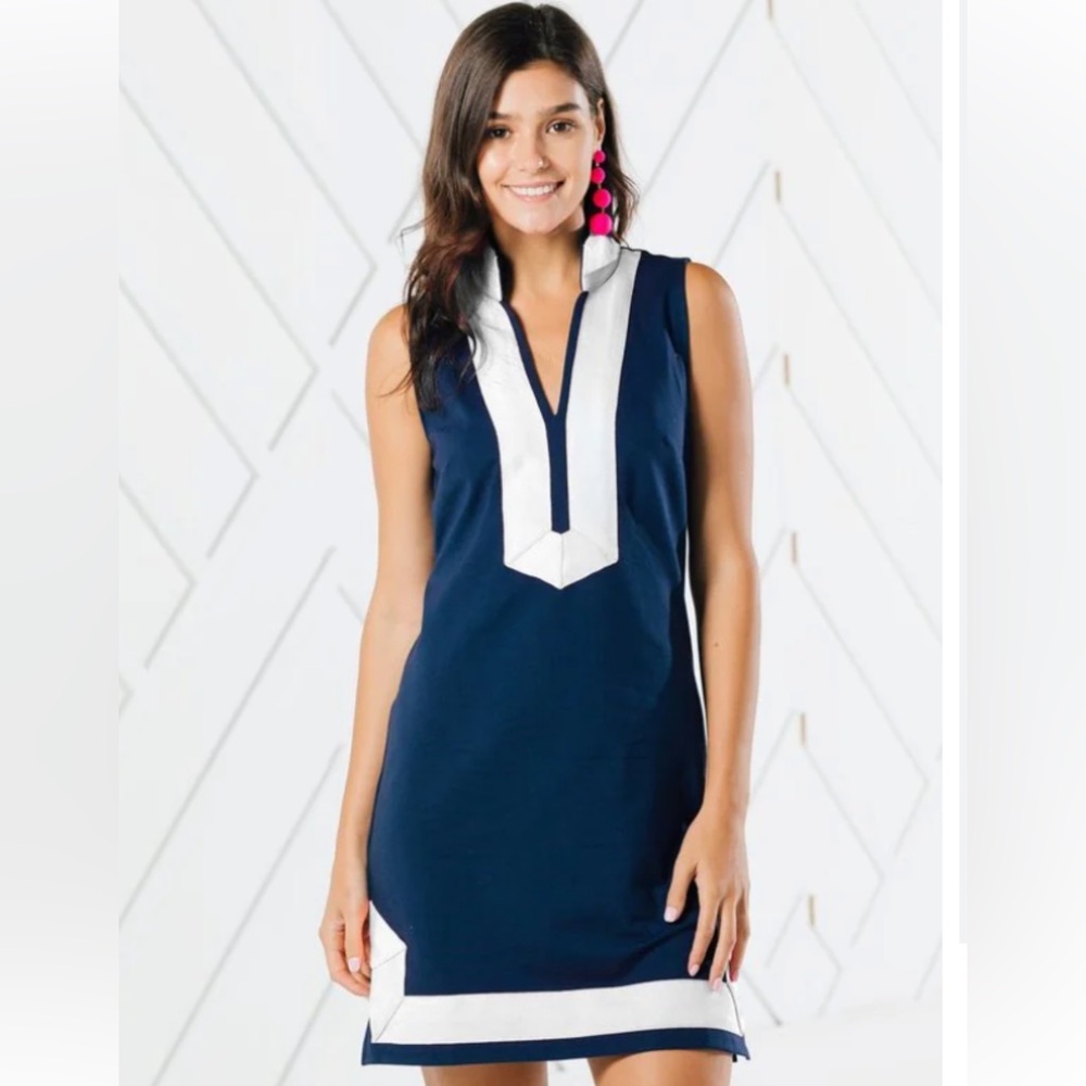 NWT Sail to Sable Navy and White Tunic Dress